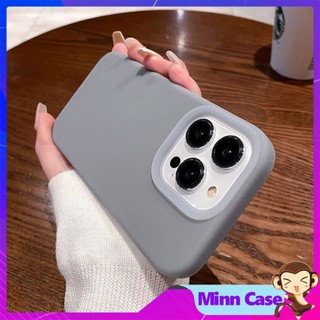 Ốp lưng điện thoại silic0n màu trơn chống sốc cho 15 14 13 11 Pro MAX 14 Plus 12 Pro MinnCase