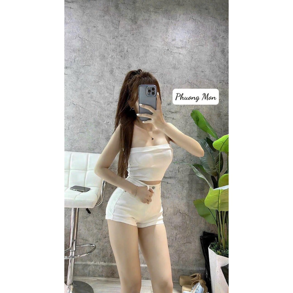 Áo ống trơn x Phuong Mon