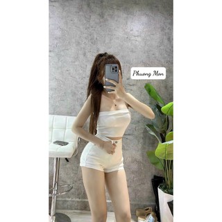 Áo ống trơn x Phuong Mon