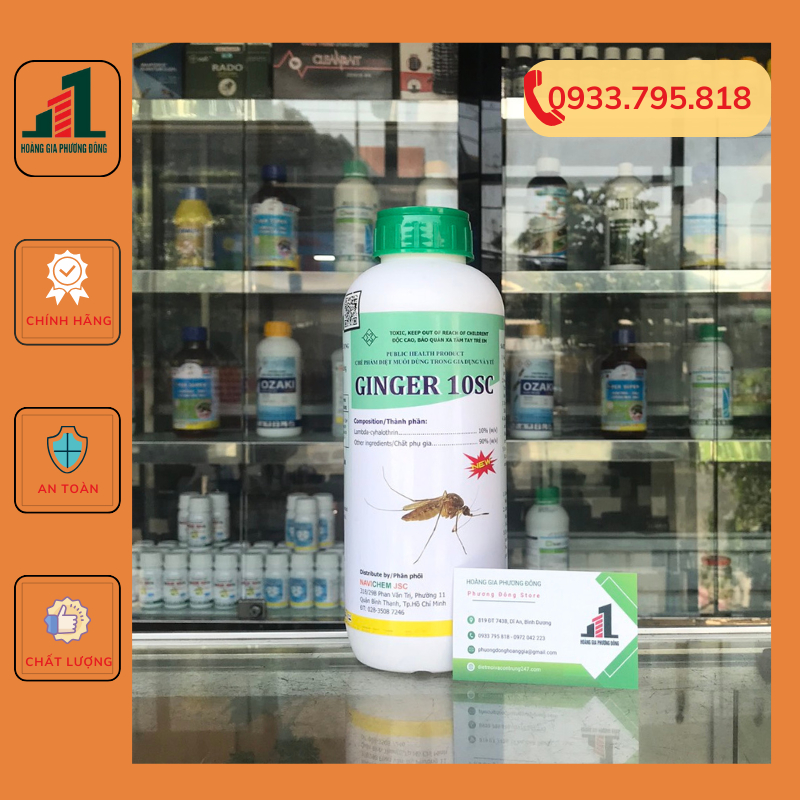 Ginger 10SC - Thuốc diệt muỗi giá rẻ (1 lít)