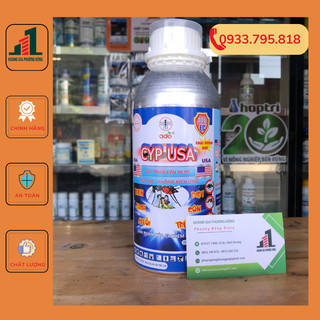 Thuốc diệt muỗi chai nhôm cyp usa 100ec - 1 lít