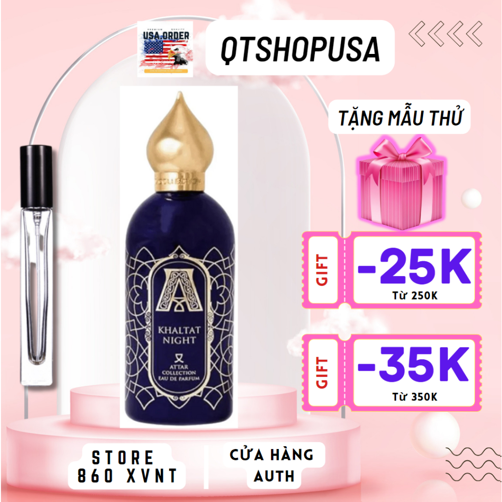 Tiệm AUTH Nước Hoa chiết Unisex Attar Collection Khaltat Night EDP