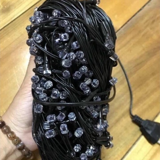 Dây đèn Led trang trí kim cương cao cấp dài 10 mét, siêu bền, bao đứt, chống nắng, mưa thích hợp trang trí noel