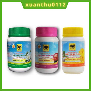 Bộ 3 lọ phân bón đầu trâu 501, 701, 901 phù hợp mọi giai đoạn phát triển của hoa cây cảnh
