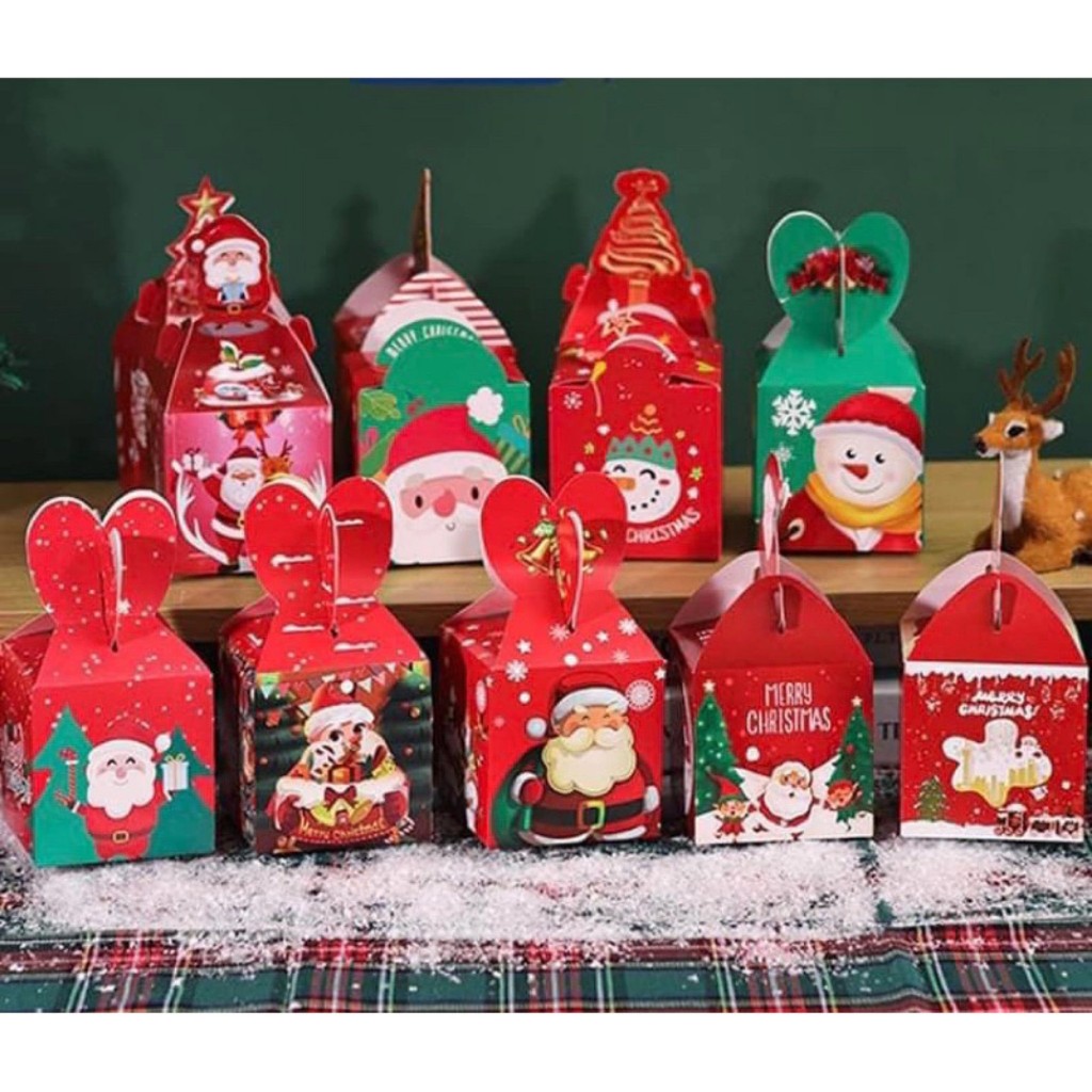 Hộp đựng quà Noel mix mẫu