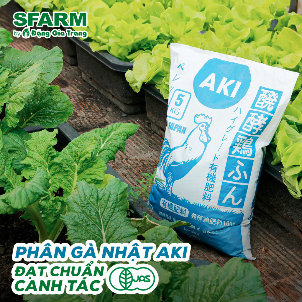Phân Gà hữu cơ Nhật AKI Viên Nén Hữu Cơ Tan Chậm, Đạt chuẩn canh tác