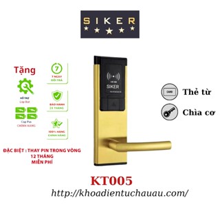 Khoá cửa vân tay điện tử thông minh Siker cho khóa khách sạn, khóa nhà nghỉ Bảo hành 2 năm hỗ trợ tư vấn lắp đặt 24/24