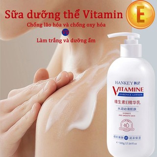 Làm trắng kem cơ thể kem cơ thể kem dưỡng ẩm Loại bỏ các điểm tối Tẩy tế bào chết làm trắng và kem dưỡng ẩm Chai lớn 500