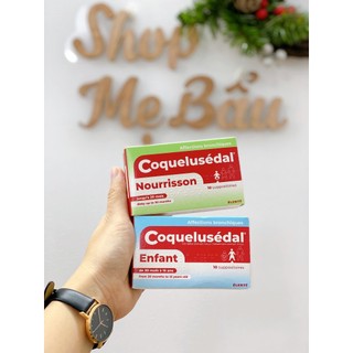 Coque.lusedal - Viên nhét hậu môn giảm ho, long đờm 10 viên