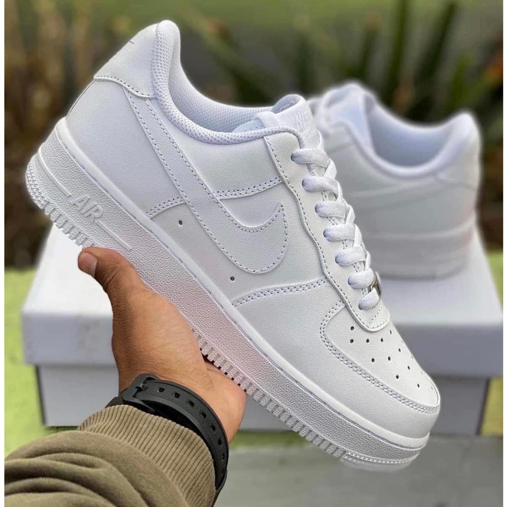Giày Af1 Trắng, Giày Air Force 1 Trắng Đế Air Nam Nữ Bản Classic Phong Cách Thể Thao Basic Dễ Phối Đồ Full Box BILL