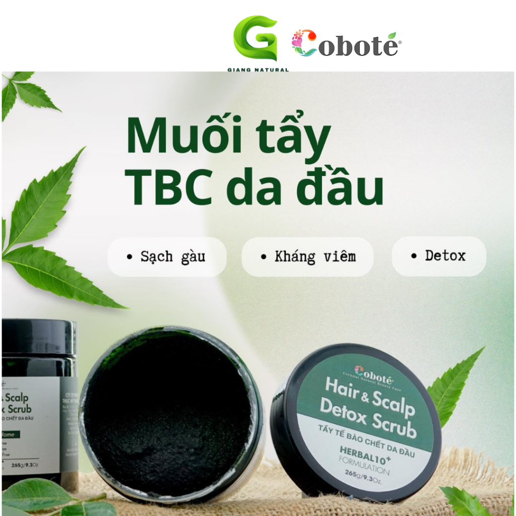 Tẩy tế bào chết da đầu - Hair & Scalp Detox Scrub 265g