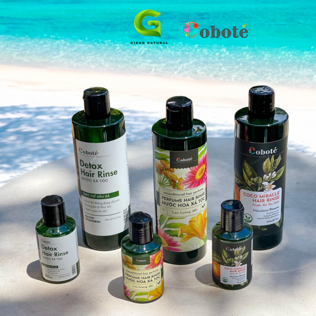Nước xả tóc mật hoa dừa Coboté - Hair Rinse 500ml - lưu hương 48h