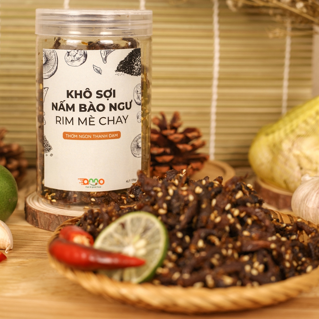 Khô Nấm Bào Ngư Rim Mè Anno Food Dai Ngon, Giàu Dinh Dưỡng