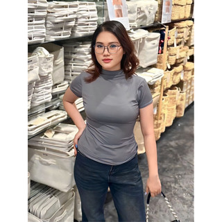 [Có BIGSIZE<90kg]ÁO THUN BODY CỔ CAO HUOL.oi
