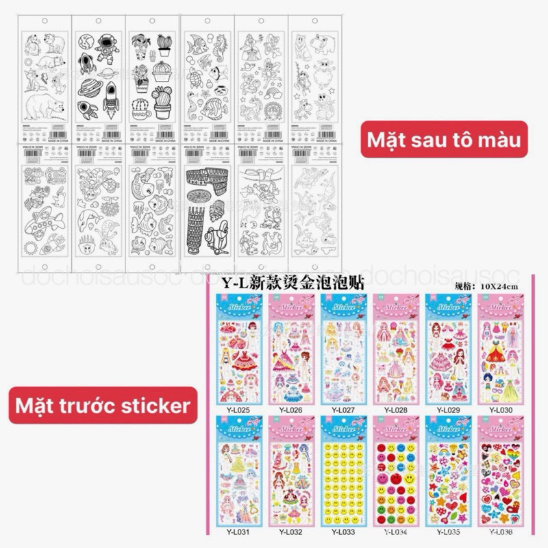 Sticker 3D Dán Trang Trí Dễ Thương