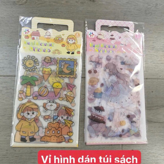 Sticker 3D Dán Trang Trí Dễ Thương