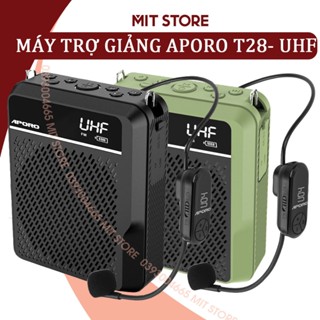 [CHÍNH HÃNG] Máy Trợ Giảng Cao Cấp APORO T28 UHF,Âm Lượng Lớn 40w, Mic Không Dây, BLUETOOTH 5.0, BH 12 Tháng
