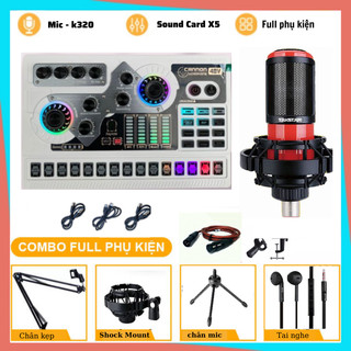 Mic thu âm | micro livestream sound card x5 & mic takstar pc k320 thu âm và karaoke hát livestream các app