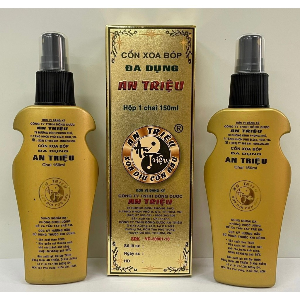 Cồn xoa bóp đa dụng An Triệu 150ml