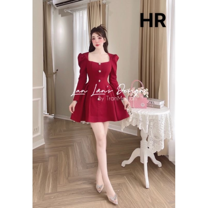 Váy tuyết mưa tay dài  Size SML 💯HÀNG THIẾT KẾ TẾT 2024 💖