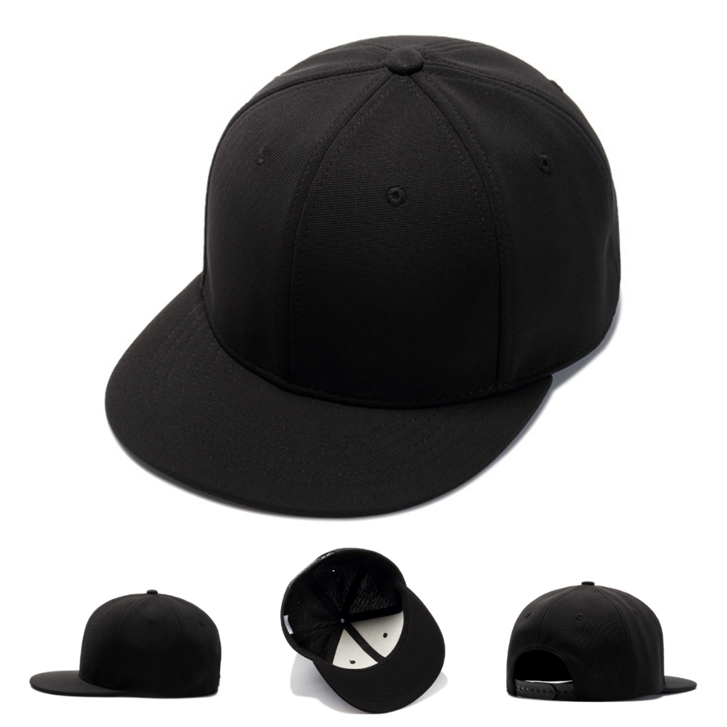 Mũ snapback đen trơn cao cấp 2023