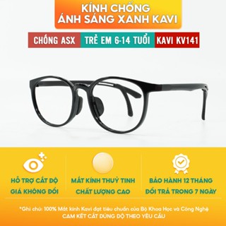 Kính Chống Cận Trẻ Em Kavi KV141, Kính Chống Ánh Sáng Xanh Khi Dùng Máy Tính Cho Bé Trai, Bé Gái 6-14 Tuổi