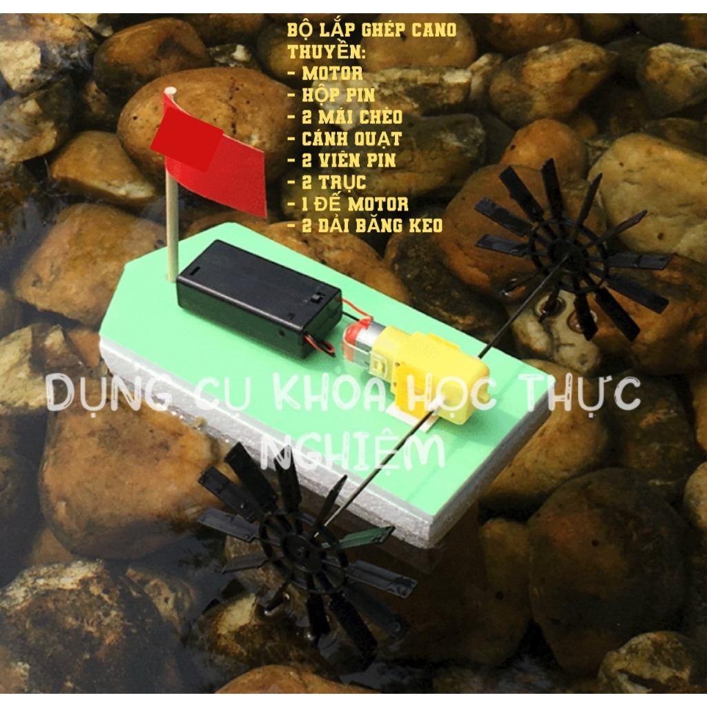 DỤNG CỤ KHOA HỌC THỰC NGHIỆM - Bộ Kit Lắp Ghép Cano Thuyền Theo Phương Pháp Giáo Dục Steam - KH0231