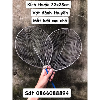 1 chiếc Vợt đánh cá thuyền inox 22x28cm