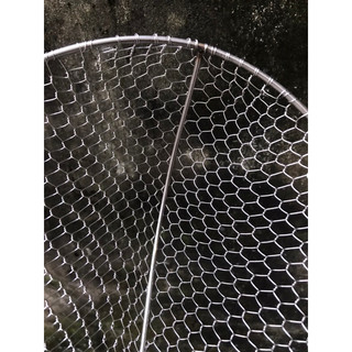1 chiếc Vợt đánh cá thuyền inox 22x28cm ( mắt lưới cực nhỏ )