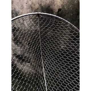 1 chiếc Vợt đánh cá thuyền inox 22x28cm ( mắt lưới cực nhỏ )