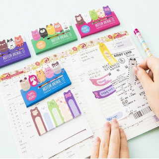 Đánh dấu trang hình dáng con vật - giấy note ghi chú - giấy phân trang hình các con vật siêu cute dễ thương MinMin