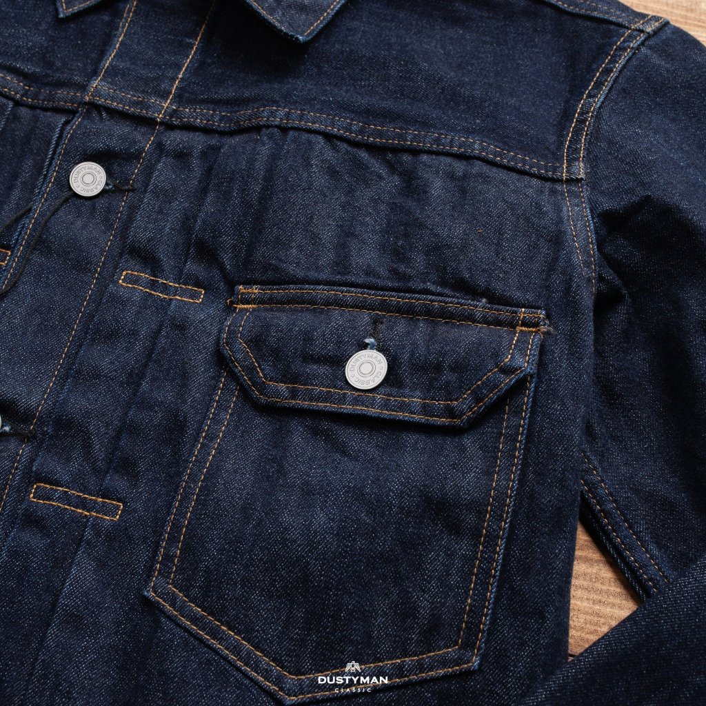 Aó khoác 15OZ WREN TYPE 2 JACKET | SELVEDGE DENIM | Washed - DUSTYMAN