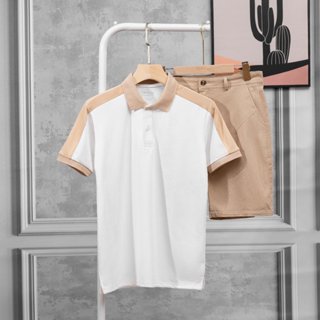 Áo thun nam phối vai OMP6 Omen basic vải cá sấu Poly cao cấp co giãn, thấm hút mồ hôi tốt thanh lịch, sang trọng