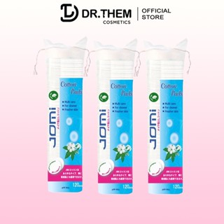 Bông Tẩy Trang Jomi 120 Miếng - 80 Miếng - Khăn Mặt Khô, 100% Bông Thiên Nhiên Mềm Dịu Cho Da- Dr Thêm