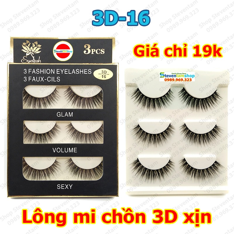 Lông mi chồn 3D số 16