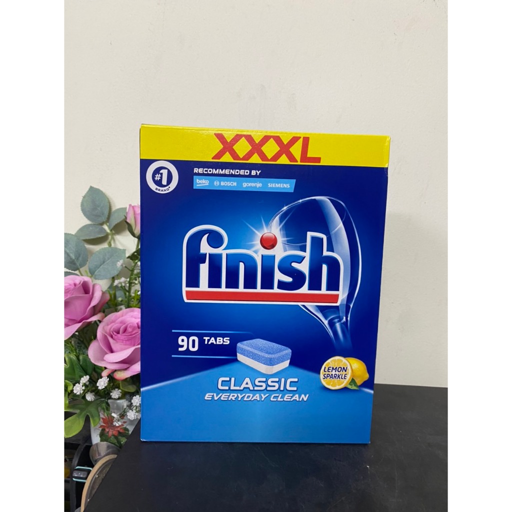 Xà phòng rửa bát Finish dạng viên - Hộp 100 viên chuyên dùng cho máy