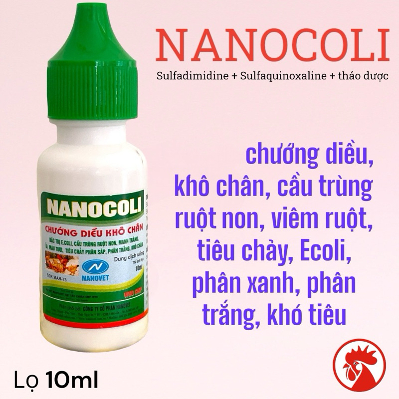 chướng diều khô chân , phân sáp, phân trắng, cầu trùng gà choai chăm sóc thú cưng