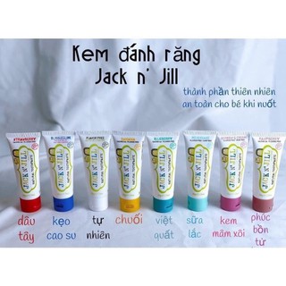 Kem đánh răng cho bé hữu cơ Jack N' Jill Úc Organic [Cho bé trên 6 tháng, có thể nuốt][Cam kết chính hãng]
