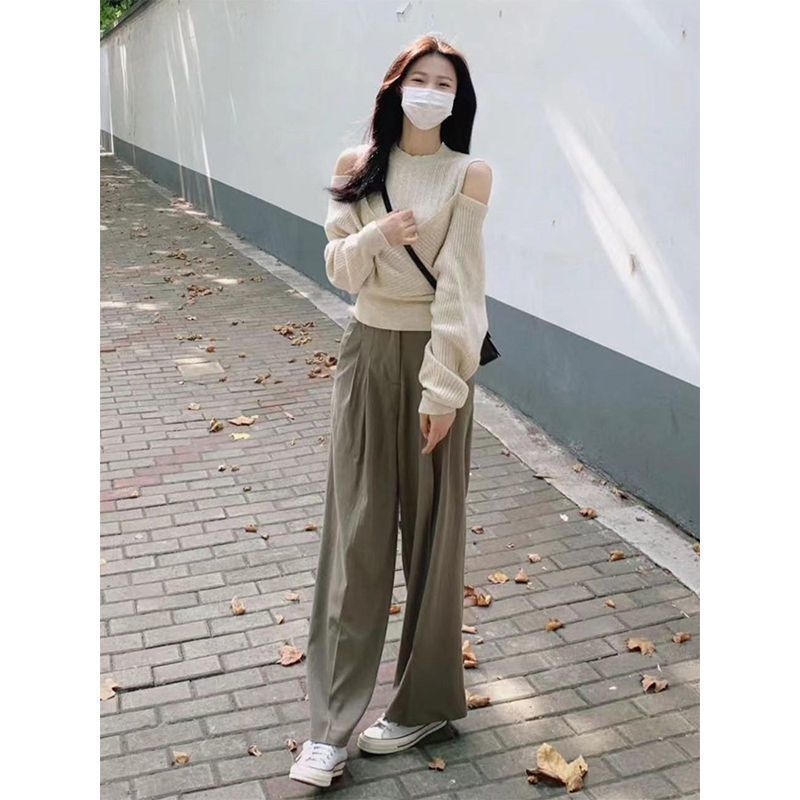 Áo len khoét vai tay dài phong cách thời trang Hàn Quốc cho nữ ALDT105