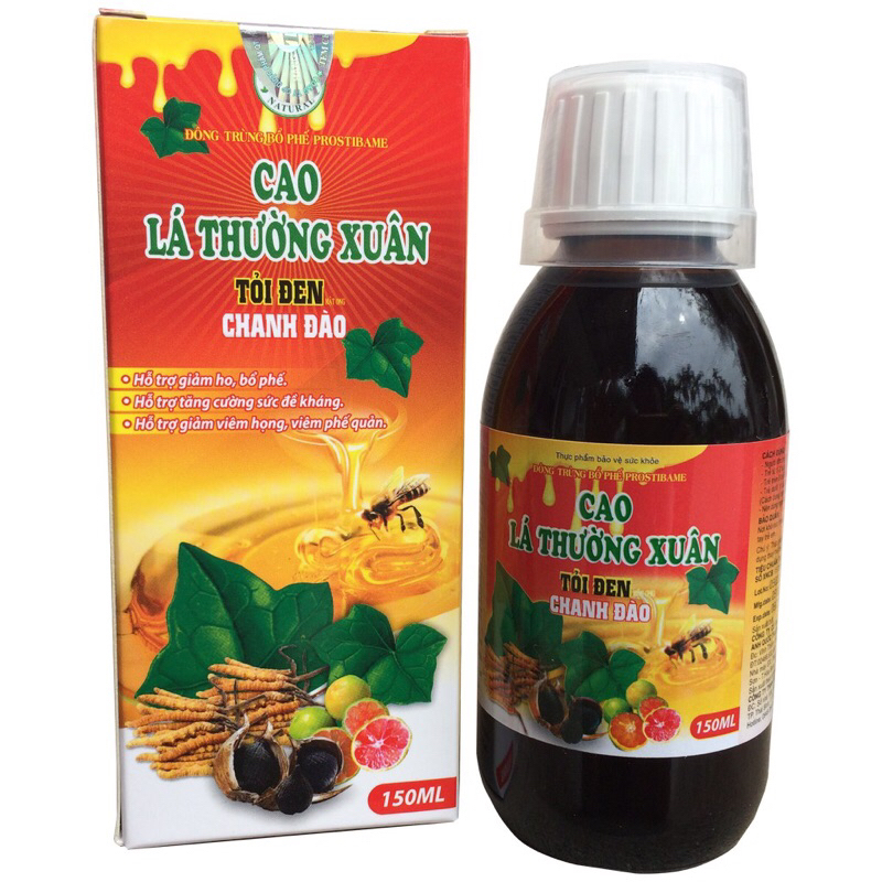 SIRO HO CAO LÁ THƯỜNG XUÂN TỎI ĐEN CHANH ĐÀO