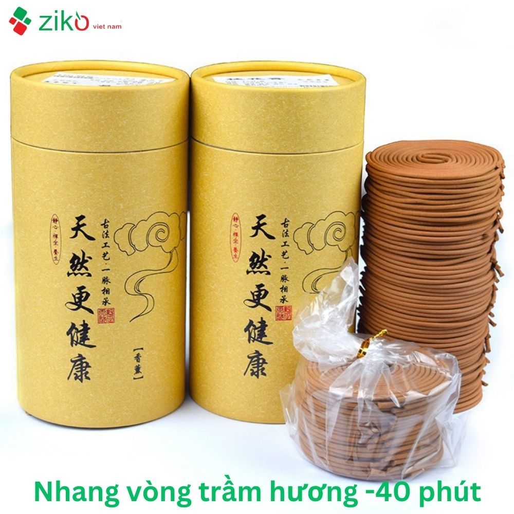 Nhang vòng trầm hương 40 phút - Hộp lớn 120 vòng