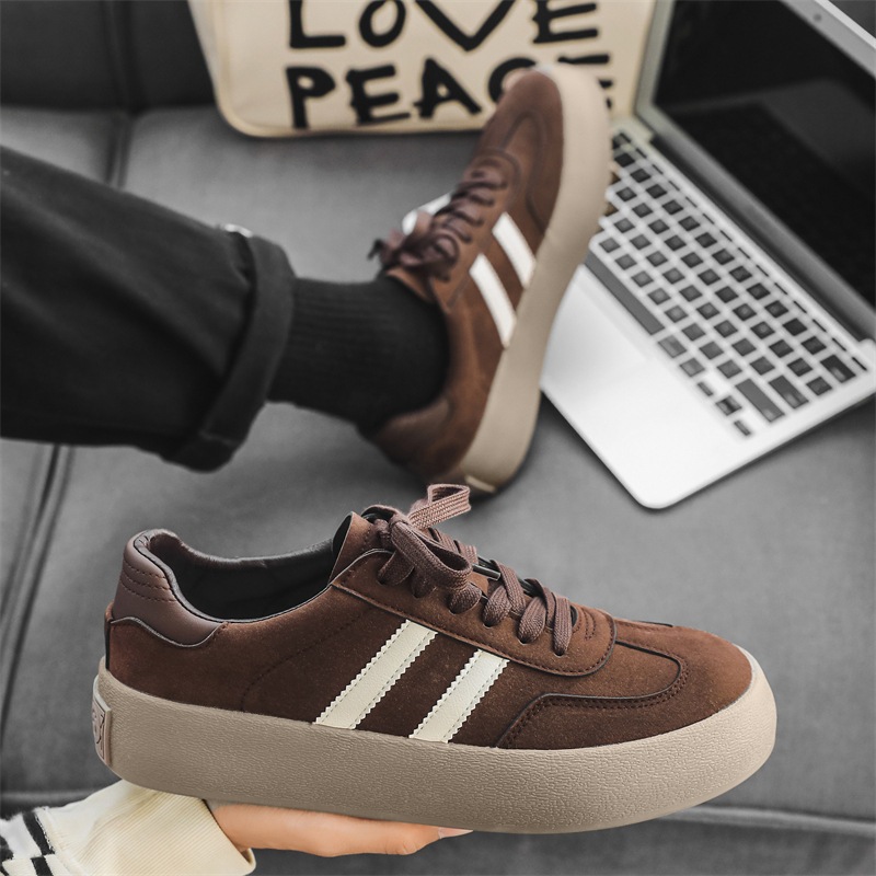 Giày Nam Trắng Samba, Gat Sneaker, Giày Basic Thể Thao Nam, Tăng Chiều Cao, Vintage Oldman