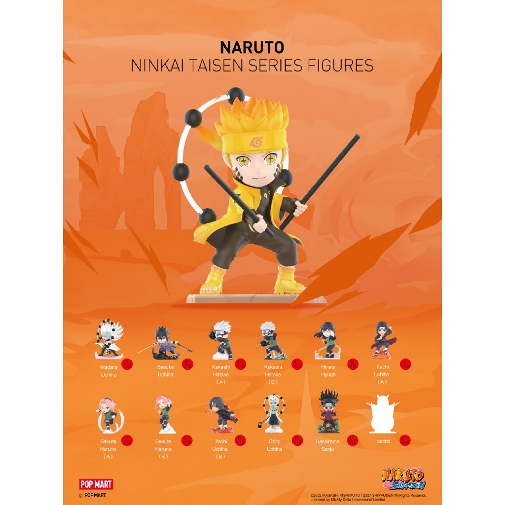 Mô Hình Đồ Chơi POP MART Naruto Ninkai Taisen 6941848247599 - Giao hàng ngẫu nhiên