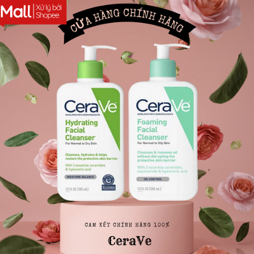 Sữa Rửa Mặt Cerave Sạch Sâu Cho Da Thường Đến Da Dầu, Cho Da Thường Đến Khô 473m Hasaki Sản phẩm chính hãng