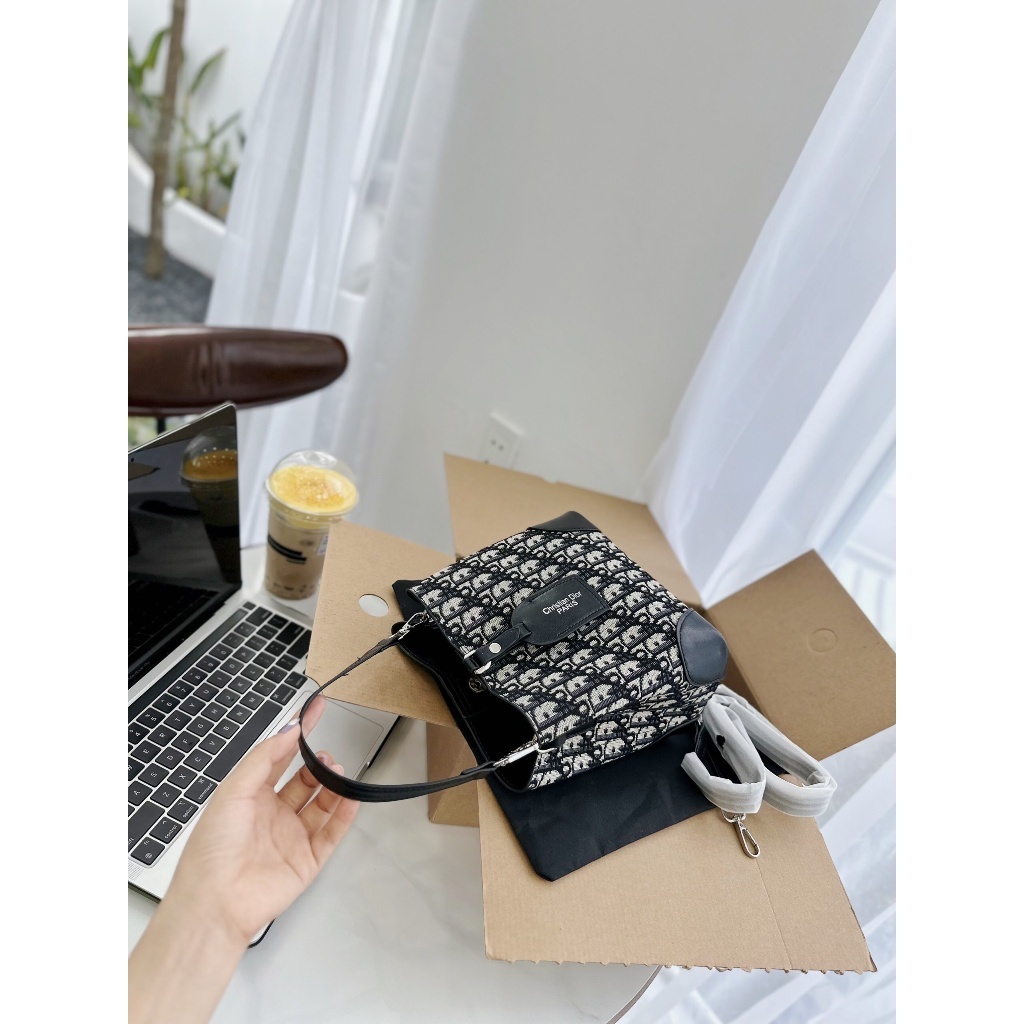 SALE-Túi xách Dio.r đeo chéo kẹp nách quai xách 22CM cho nữ mới cực hot