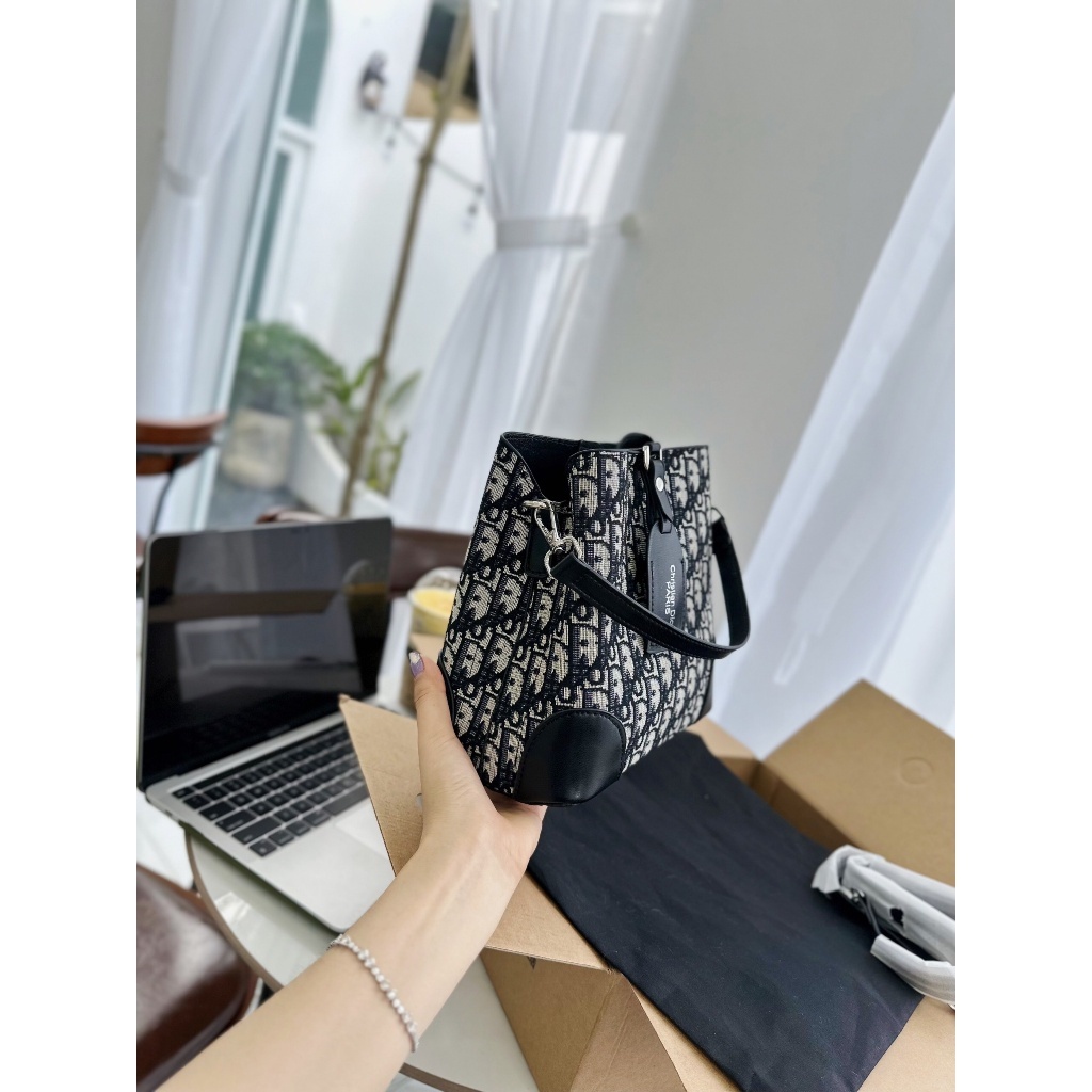 SALE-Túi xách Dio.r đeo chéo kẹp nách quai xách 22CM cho nữ mới cực hot