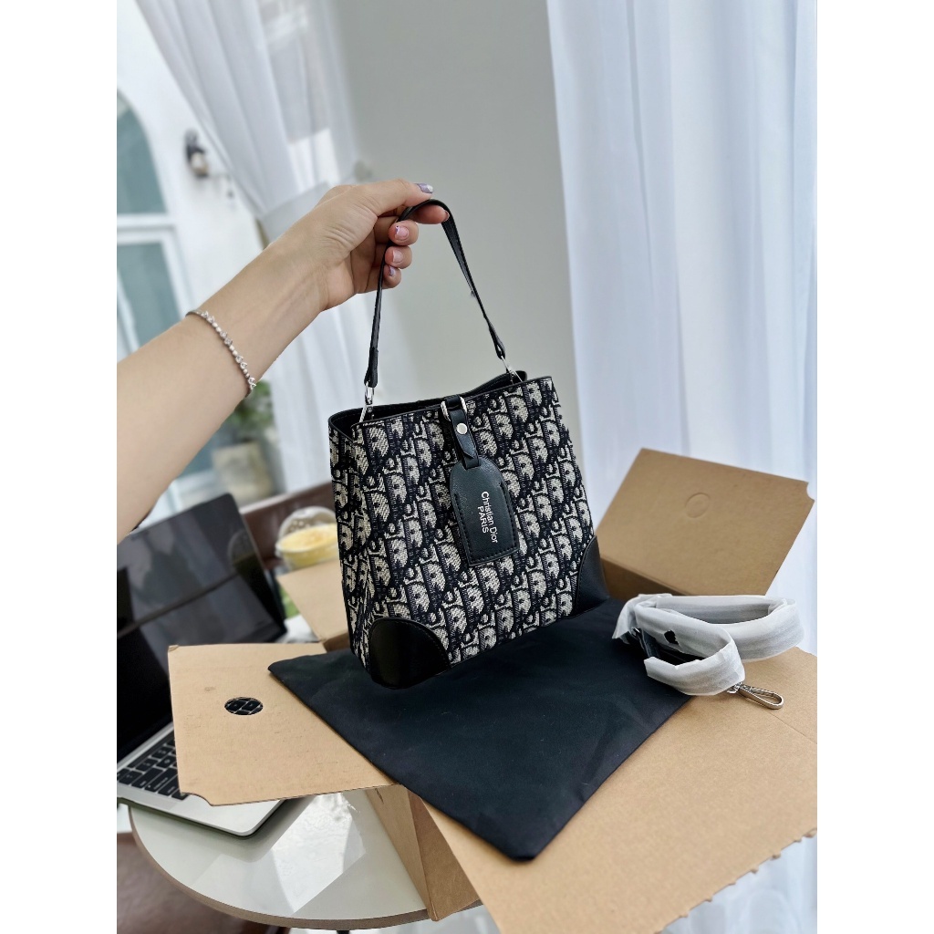 SALE-Túi xách Dio.r đeo chéo kẹp nách quai xách 22CM cho nữ mới cực hot