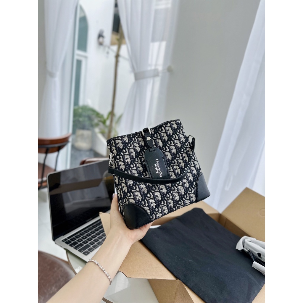 SALE-Túi xách Dio.r đeo chéo kẹp nách quai xách 22CM cho nữ mới cực hot