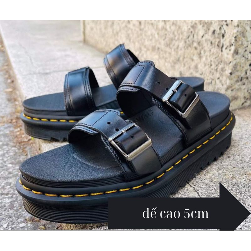 Dép nam doctờ hai quai ngan đế cao 5cm