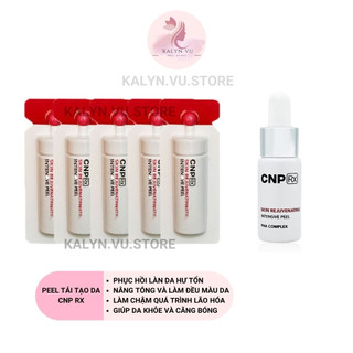 [2ml] Sample Peel tái tạo da chuyên sâu CNP dưỡng trắng căng bóng mờ thâm nám – CNP Rx Skin Rejuvenating Intensive Peel